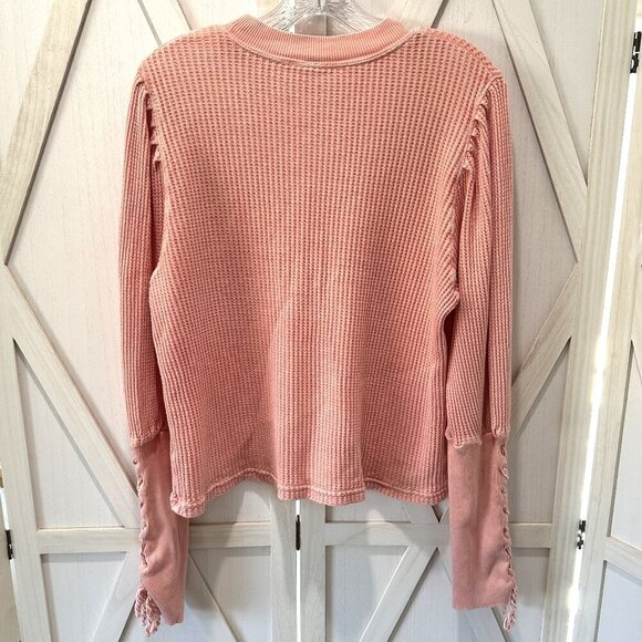 Free People Pink Long Sleeve Top - Picture 5 of 8
